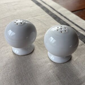 Fiestaware White Salt and Pepper Shakers